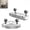 Transparent-A+B, variant on Thrivenget Shower Shelf, Corrugated Suction Cup Trays Storage Holder, Drill-Free Removable Storage Shelves for Shower or Bathroom