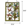 thumbnail image 2 of Lighting VINEYARD Tiffany-style Animal Design Window Panel 18" x 25", 2 of 4