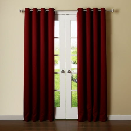 Solid Amy Thermal Blackout Window Curtain with Shiny Back to REFLECT SUNLIGHT! (84