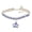"Blue,M", variant on Dog Collars Pet Rhinestone Necklace Adorable Lightweight Fine Workmanship Smooth Pet Pendant