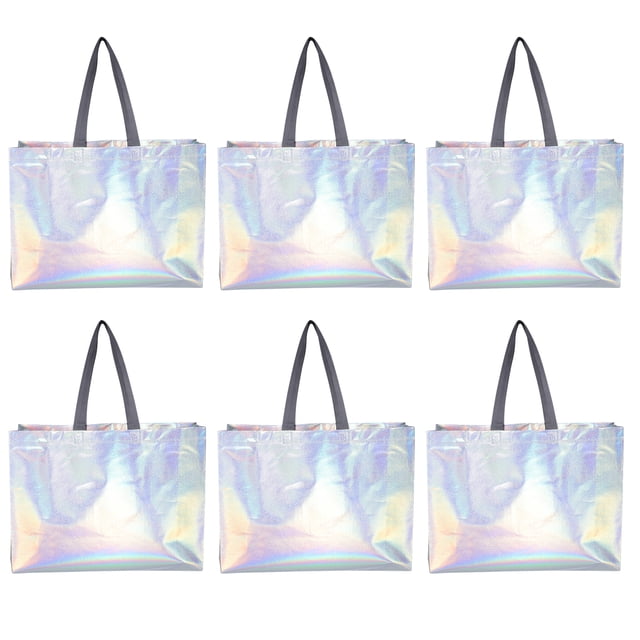 Bolsas de envasado de regalo de 6 piezas bolsas no tejidas de regalos de regalo bolsas de compras de mano