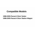 thumbnail image 2 of Driver Left Side Front Door Window Door Glass Compatible with Volkswagen Passat 1998-2005 Models, 2 of 5