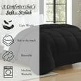 thumbnail image 3 of Sweet Home Collection, All Season Reversible Hotel Down Alternative Duvet Insert, King - Black, 3 of 4