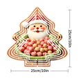 thumbnail image 2 of Metal Hanging Christmas Tree Wind Decorations - Festive Garden Spinners with Colorful Candy Design for Yard and Holiday Cheer, 2 of 7