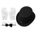 thumbnail image 5 of iiniim Mens Circus Magic Show Outfit Open Front Lapel Velvet Tailcoat Jacket with Accessories Set Red L, 5 of 8