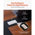thumbnail image 4 of YKITRD 8 ft Boat-Shaped Conference Table for Office Meetings, Seats 10, 4 of 12