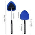 thumbnail image 3 of Car Windshield Cleaner Brush with Extendable Handle, 180° Rotating Auto Window Cleaning Kit for SUV, RV, Truck with 4 Reusable Washable Pads and 100ML Spray Bottle, Includes Demister Tool for Clear, 3 of 8