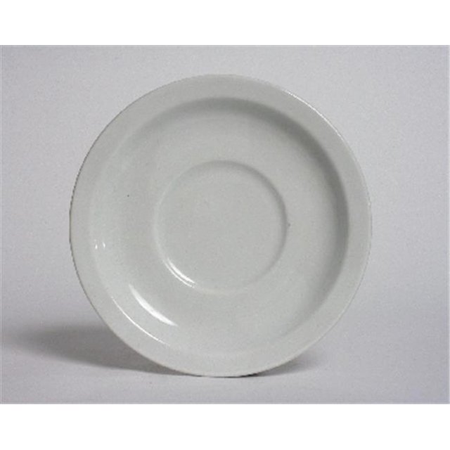 Tuxton China CLE-046 4.75 in. Demitasse Saucer Narrow Rim - Porcelain White - 3 Dozen