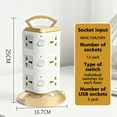 thumbnail image 5 of Arcticwind Surge Protector Power Strip Tower w/12/16 Outlets, 3 USB Ports, 2500W Max, Portable Modular Power Tower, Built-in Overload & Lightning Protection, w/9.85ft Cable, 5 of 9