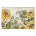 thumbnail image 3 of Placemats Set Of 4 Linen Machine Washable Table Mats Rustic Sunflower Farmhouse Place Mats for Outdoor Tables Desk Kitchen, 3 of 7