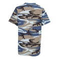 thumbnail image 4 of Youth Woodland Camouflage Short Sleeve T-Shirt , Blue Woodland , XS, 4 of 6