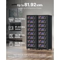 thumbnail image 4 of VEVOR 48V 100Ah LiFePO4 Lithium Battery, Built-in 100A BMS, 51.2V Server Rack LiFePO4 Battery with Bluetooth, 5.12kWh Capacity, Max 6000 Cycles, LCD Display, for Off-Grid, Solar System, Backup Power, 4 of 9