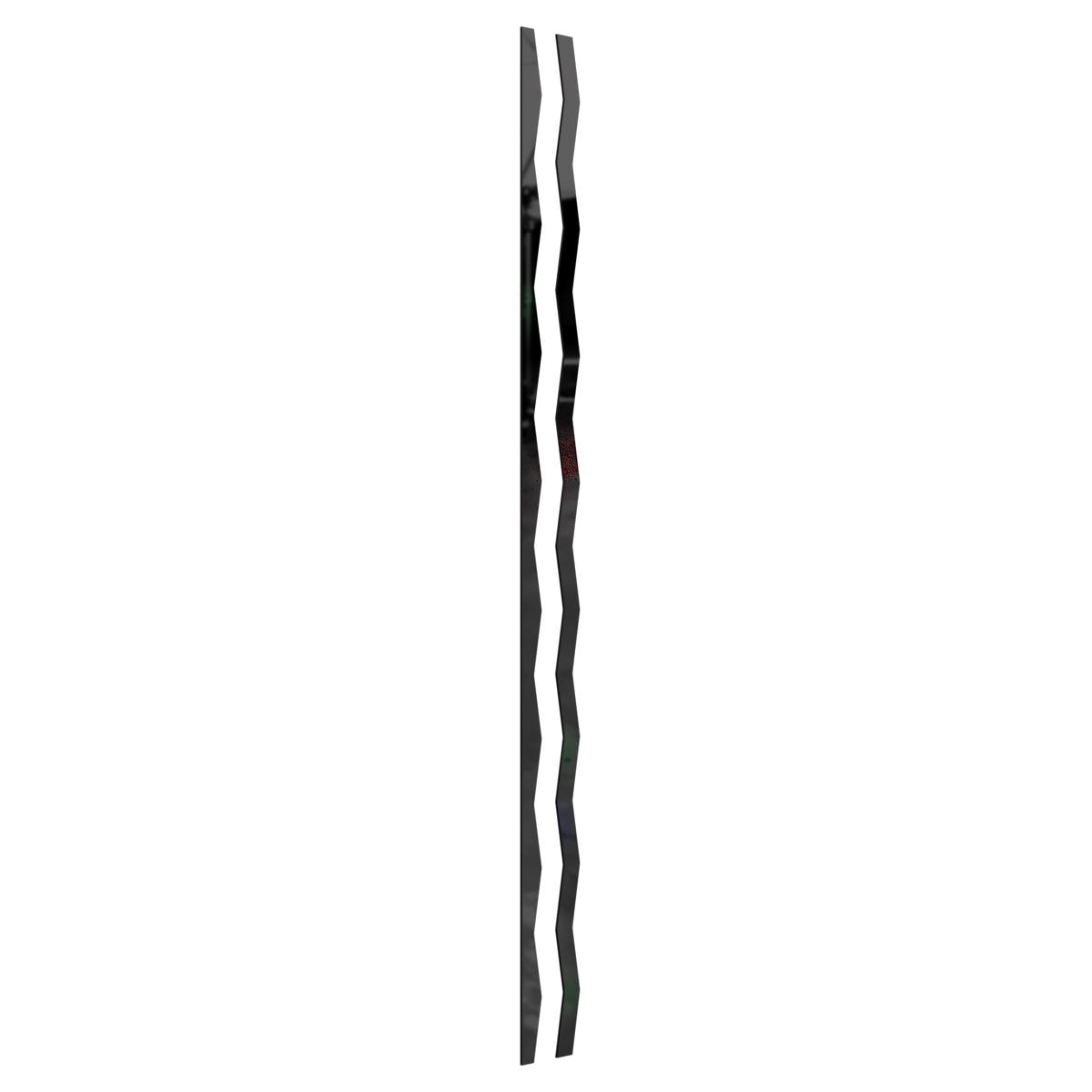 Ekena Millwork 47"H x 1/8"T Adjustable Acrylic Slat Wall Panels, Black, 44-Piece Kit