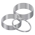 thumbnail image 1 of Unique Bargains 52mm Metal O Rings, 10 Pack 304 Stainless Steel Round Rings for Hardware Bags, 1 of 7
