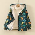 thumbnail image 5 of LIBRCLO Kids Boys Jackets Dinosaur Graphic Outerwear Windproof Warm Fleece Jackets Fall Winter Coats Size 2 Years, 5 of 8