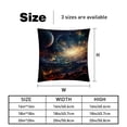 thumbnail image 5 of Galactic Space Covers Throw Pillow Set - 2 Pack Throw Pillow Inserts Included - Unique Patterns - 16x16, 18x18, 20x20 Inches for Home Decor - Throw Pillow - Decorative Pillows, 5 of 6