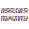thumbnail image 7 of Yayeee Faucet Mat for Kitchen Sink 30" Diatomite Long Splash Guard Pad, Red Retro Shapes, 2 Pack, 7 of 7