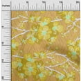 thumbnail image 2 of oneOone Silk Tabby Gamboge Yellow Fabric Asian Chinese Floral Craft Projects Decor Fabric Printed By The Yard 42 Inch Wide, 2 of 4