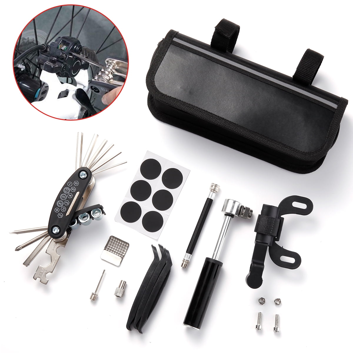 Bike tire 2024 repair tool kit