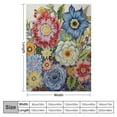 thumbnail image 4 of HENGT  Boho Floral Blanket Colorful Flowers Bohemian Throw Gifts for Women Kids Girls Birthday Mother's Day Decor Spring Throw Soft Cozy Plush Blanket, 4 of 6