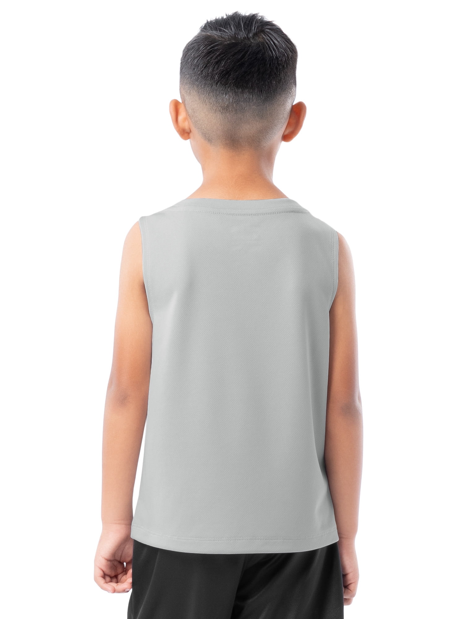 Athletic Works Boys Core Active Muscle Tank Top, 2-Pack, Sizes 4-18 & Husky