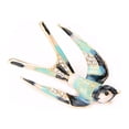 thumbnail image 2 of Qarigey Broches de golondrina esmaltados, broches de moda para mujer, suéter de cristal encantador de primera calidad, alfiler de seguridad Accesorios de disfraces azul claro, 2 of 6