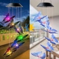 thumbnail image 3 of Carillones de viento, carillones de viento de pájaro cardenal, luz de timbre con energía solar, carillones de viento para la pérdida del amor, decoración de colibrí para patio, terraza, jardín,, 3 of 5