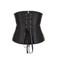 thumbnail image 3 of LEKDFST Black Corset Tops for Women Waist Training Corsets Steel Boned Hourglass Steel Bone Underbust Steampunk Bustier Tops XXXL, 3 of 4