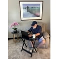 thumbnail image 5 of Fairway Avenue Home 26"W Bamboo Folding Personal Table, Black, 5 of 7