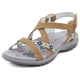 thumbnail image 3 of Zapatos para caminar con punta abierta sandalias planas bohemias zapatos cómodos de verano para mujer, 3 of 9