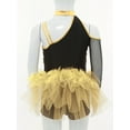 thumbnail image 4 of Alvivi Kids Girls Sequins Ballet Leotard Dance Tutu Dress Jumpsuit Ballerina Leotard Performance Dancewear Gold 16, 4 of 7