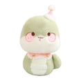 thumbnail image 1 of Juguete de peluche de serpiente de dibujos animados para niños, Animal relleno suave, regalo de cumpleaños, decoración del Festival de Primavera, almo Verde 28cm, 1 of 8