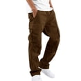 thumbnail image 3 of Mens Cargo Pants Hiking Casual Summer Tactical Pants Jogger Lightweight Relaxed Fit Trousers Pants, 2XL, 3 of 8