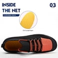 thumbnail image 4 of Zapatillas Casual Zapatos Al Aire Libre Antideslizante Gimnasio Ejercicio para Hombres Mujeres (41) Naranja Wdftyju Tenis De Mujer Tenis De Hombre, 4 of 8