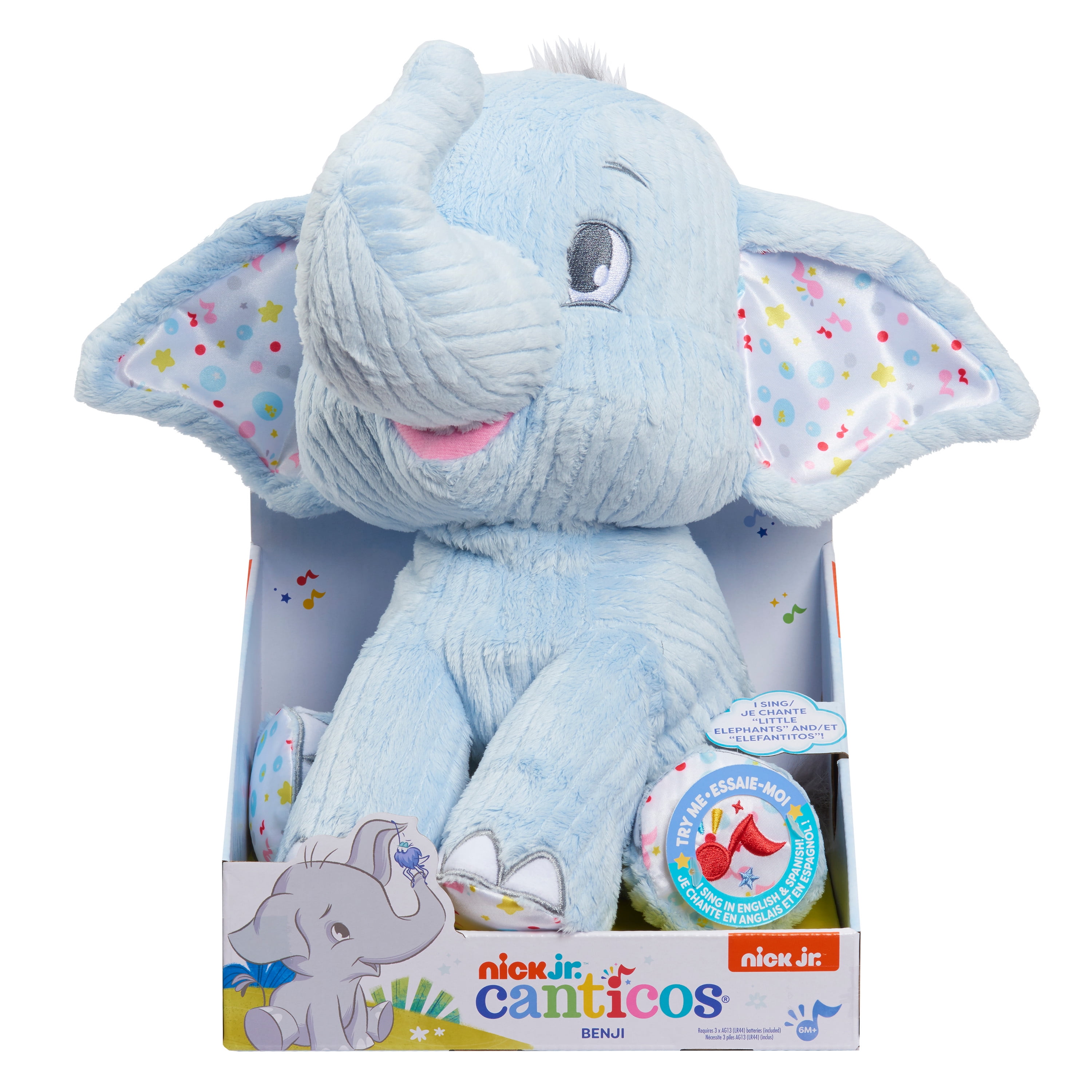 Just Play Nickelodeon Canticos Little Elephant Elefantito Medium Plush With Sound Preschool Ages 06 Month Walmart Com