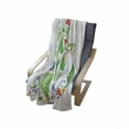 thumbnail image 4 of Letter B Soft Flannel Fleece Blanket, Capital with Spring Herbs Flowers Petals Leaves Nature Harvest Swirls Vivid Image, Cozy Plush for Indoor and Outdoor Use, 50" x 60", Multicolor, by Ambesonne, 4 of 6