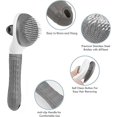 thumbnail image 3 of Dog/Cat Brush Grooming Comb,Self Cleaning Slicker Brushes with Smooth handle,Pet Grooming Tool with Cleaning Button, 3 of 4