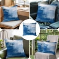 thumbnail image 6 of Abstract Mottled Texture Throw Pillow Cover White Blue Gradient Cotton Linen Cushion Cover Throw Pillow Case with Invisible Zipper for Couch Sofa Bed Chair Car 20x20 Inch, 6 of 9
