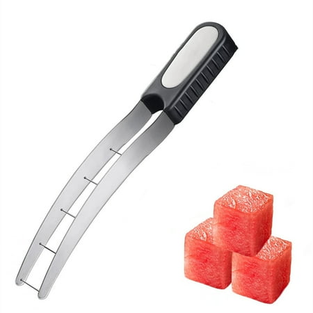 

Wtermelon Cutter Slicer Cut Watermelon Into Cubes Knife Melon Baller for Kitchen Gadgets Useful Cool Tool