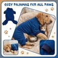 thumbnail image 3 of Summer Dog Pajamas for Small Medium Large Dogs, Soft Anti-Shedding Pet Pjs, Lightweight Comfortable Pet Clothes for Home Daily Use(2XL,Dark Blue), 3 of 3