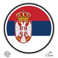 thumbnail image 1 of Serbia Flag - 8" Vinyl Sticker - For Car Laptop I-Pad - Waterproof Decal, 1 of 1