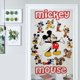 thumbnail image 3 of Cortina de puerta de Mickey Mouse, cortina opaca para puerta de 34 x 57 pulgadas, cortina divisoria de privacidad para decoración del hogar, dormitorio, cocina, 2 paneles, 3 of 6