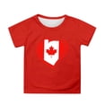 thumbnail image 1 of MEZZALL T-Shirt à Manches Courtes pour Filles, Col Rond, Coupe Décontractée, Basique, Rouge, 10-11 Ans, 1 of 4