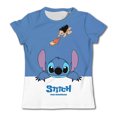 thumbnail image 3 of Camisetas de Disney Stitch para niñas, ropa informal de verano de manga corta con bonitos dibujos animados para niños, camisetas con corazones, camisetas suaves para niños, 3 of 5