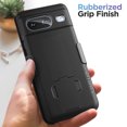 thumbnail image 3 of Encased DuraClip for Google Pixel 8 Belt Case with Holster Clip and Phone Kickstand - Black, 3 of 9