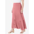 thumbnail image 4 of Roaman's Women's Plus Size Ultrasmooth Fabric Lace Maxi Skirt, 4 of 5