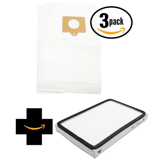 9 Replacement Kenmore 11625812508 Vacuum Bags & 1 HEPA Filter - Compatible Kenmore 50558, 5055, 50557, Type C Vacuum Bags & 86889, EF-1 Filter