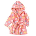 thumbnail image 1 of XQYLOS Girls Hooded Bathrobe Spring Soft Plush Robe Kids Spa Robe Dressing Gown Sleepwear 𝖫oungewear Cozy Bath Robe for Toddler Unisex, 1 of 8