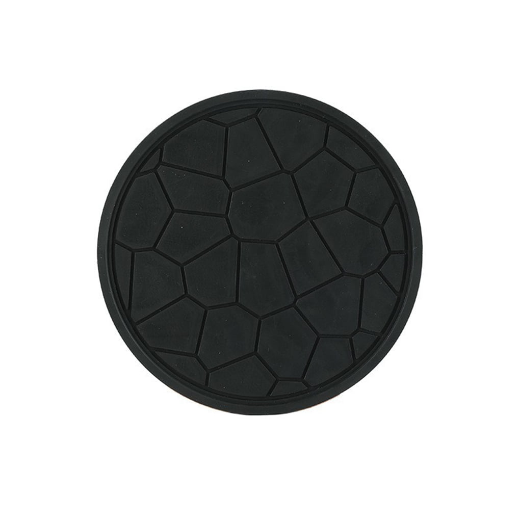 Worallym Table Mat Rubber Round Heats Resistant Antiscalding Oilproof