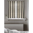 thumbnail image 5 of Boho Streiped Tier Curtains 45 Inch Length,Sheer Curtains for Bedroom Living Room Window Vintage Abstract Beige Vertical Stripes Small Half Window Kitchen Curtains & Drapes 27.5"x45" 2 Panels, 5 of 6